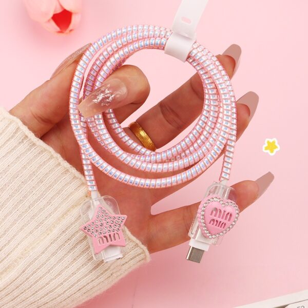 H31af810cac5c4163b5ed216a1c2a3de1g 3D Cute Cartoon Three Pins Charger Protector with Cable Accessory for iPhone 20W Fast Charger