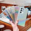 Luxury Glitter Laser Gradual Change Rainbow 2 in 1 TPU Mobile Phone Case Cover For Samsung S21 S22 S23plus S24 S25Ultra A12 13