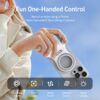 TELESIN Magnetic Smartphone Handle Grip Phone Camera Versatile Wireless Remote with LED Fill Light for IOS Android