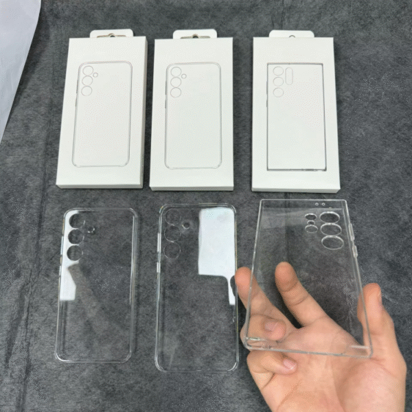 Transparent Mobile Phone Cases for samsung S25 S24 S23 Plus Shockproof Pc case Does Not Turn Yellow Cover Shell