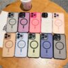 H68058540ac05457aad0712bf2bcba240Q TPU PC Translucent Phone Case with Camera Protect Frosted Magnetic Mobile Phones Cover for IPhones