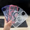 New Style Magnetic Transparent Mobile Phone Cases for iPhone  Frosted Design Shockproof Cover Protection Shell