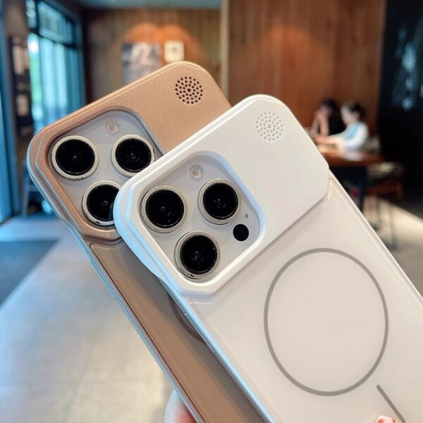 H7ac6f0b3b7d14a1fa4fc5d99419a0aa6c AG Aromatherapy Magnetic Mobile Phone case for iPhone 16 Plus 15 14 13 12 11 Pro Max Frameless , Matte PC Anti Fingerprint Cover