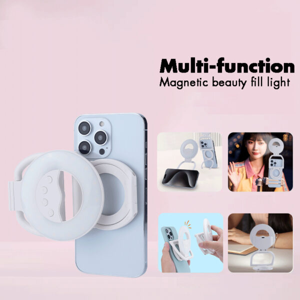 H7bbccaeb25f2481394b4dc4421b5623fL Magnetic Light Mobile Phone , Adjustable Selfie Light