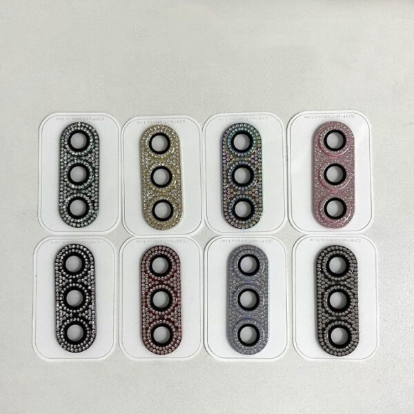 Anti Scratch 9H Glitter Bling Crystal Diamonds Camera Lens Protect for Samsung Galaxy S24 Plus S23 ultra Metal Lens Protect