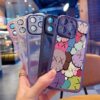 Fashion Brand Bear Design UV Print Phone Case for iPhone 7 8 Plus XS XR 11 12 13 14 15 Pro Max Lens Protect Back Cover Casing
