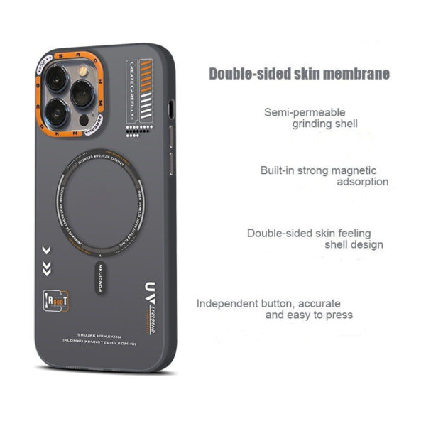 H8e6912a2f9094a98b651ffa6824929cd3 Anti Fingerprint Frosted PC Magnetic Mobile Phone case for iPhone 11 12 13 14 15 16 Pro Max Shock Proof Protect Back Cover