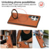 Magnet Ring Magnetic Charging Leather Mobile Phone Case for Samsung Galaxy S24 S23 ultra S22 Plus