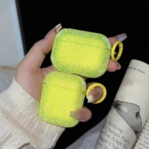 H93cc1238451243a298f208dda2ec63a6A Luxury Glitter Earphone case for Airpods Charging Cases TPU Shockproof Cover Airpods 1/2 Pro 2 3 Scratch-Resistant case Shell