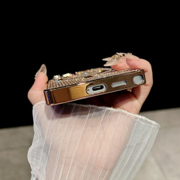 Luxury Electroplate Rhinestone Diamond Magnetic Phone case for Samsung S25 ultra S24 Plus S23 Cover