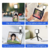 H9510fd4e80c341c08a671aace32a4852f Portable Mini Mobile Phone Selfie Light LED Live Video DSLR Camera Full lightning Laptop Tablet RGB Cube Light with Clip Clamps