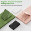 Ha014fd15215044c881dcf4640350a8a3y Portable Rechargeable Slim Mini Folding Wireless for Keyboard Convenient Foldable Design for Laptop Tablet Phone