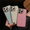 Fashion Glitter Mobile Phone Cases for iPhone Shockproof Cover Luxury Electroplating case Shell