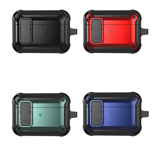 Hab0805584d65482183f1355bc5c663b8G TPU PC 2 in 1 Armour Earphone Cover Case for Airpods 4 Airpods 3 Airpods Pro 2 Shockproof Protect Cover Accessories