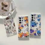 Haccc1aeb1d2b4ca784e863ba75cd9946k Fashion Transparent IMD Magnetic Flower Phone Case for Samsung Galaxy S24 S23ultra S22