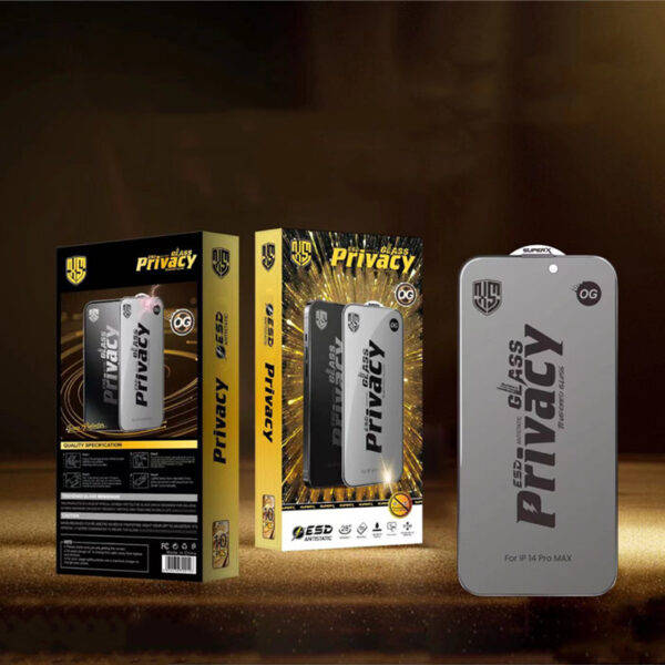 OG Glass 28 Degree Anti-peeping Privacy Tempered Glass Screen Protector for iPhone 16 15 14 Pro Max High Aluminum Screen Protect