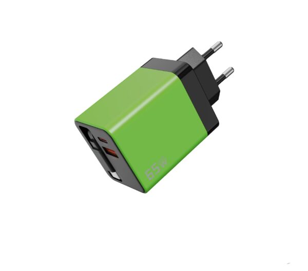 Hc053e28761a2432da7d3dc58f759027aq 65W GaN USB C Charger Block with Retractable Type C Cable Dual Port , Fast Charging Adapter