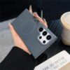 Hard PC Magnetic Frosted Matte Phone case for Samsung S25 Edge S24FE S23 Plus S22 ultra