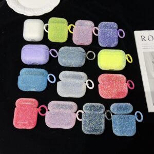 Luxury Glitter Earphone case for Airpods Charging Cases TPU Shockproof Cover Airpods 1/2 Pro 2 3 Scratch-Resistant case Shell