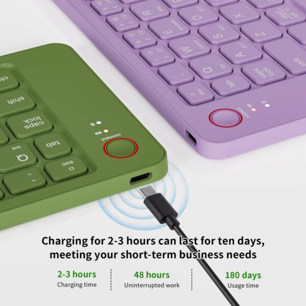 Hf20d47abb8b74e278f1a8f7c4dc3eed48 Portable Rechargeable Slim Mini Folding Wireless for Keyboard Convenient Foldable Design for Laptop Tablet Phone