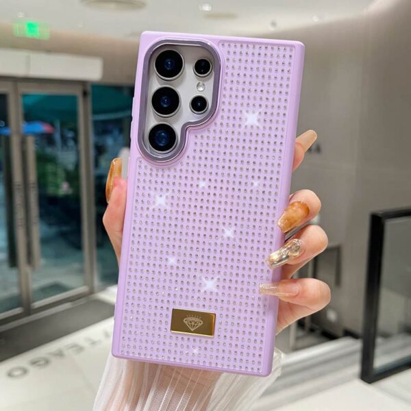 Luxury 2 in 1 Diamond Phone case for iPhone 16 Pro Max 15 14 13 12 11 Back Cover for Samsung S25 ultra Z Flip 6 S24 S23