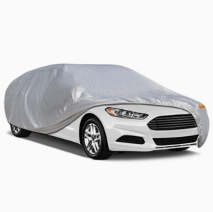 Silver Polyester Car Cover