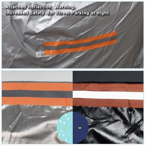 3 Layer Nonwoven Waterproof UV Protection Car Body Cover for Universal Car