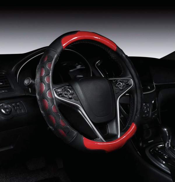 Microfiber Leather Car Steering Wheel Cover Anti-Slip Accessories Universal 15 Inch