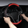 Microfiber Leather Car Steering Wheel Cover Anti-Slip Accessories Universal 15 Inch