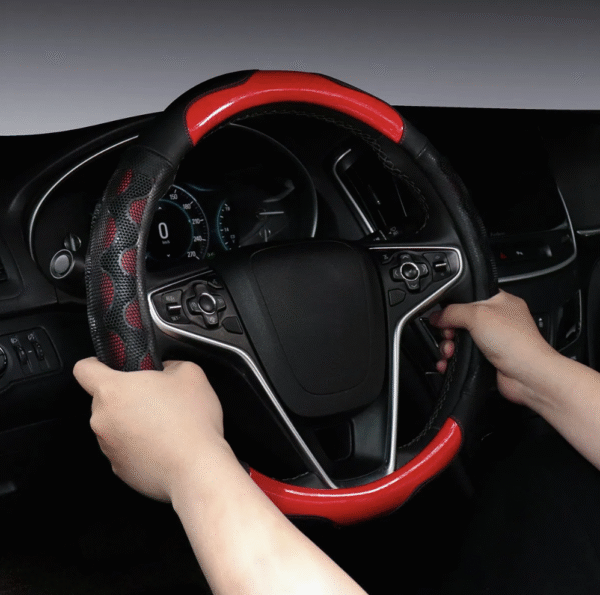 Microfiber Leather Car Steering Wheel Cover Anti-Slip Accessories Universal 15 Inch