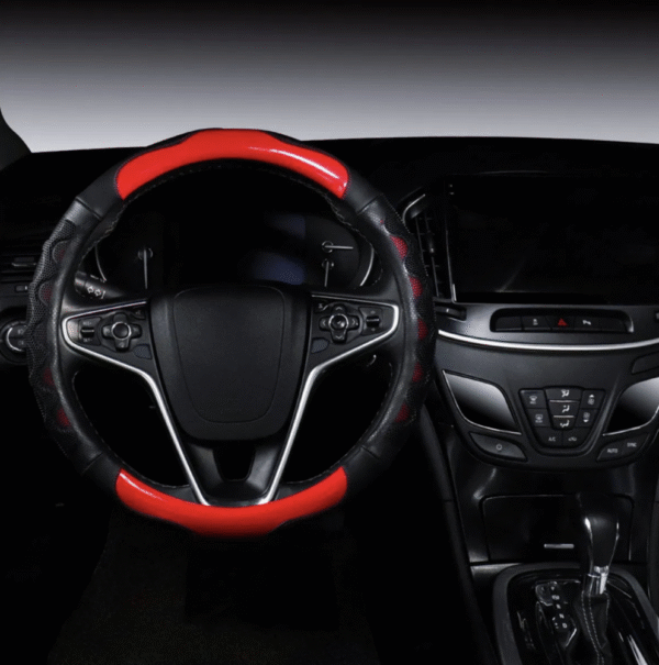 Microfiber Leather Car Steering Wheel Cover Anti-Slip Accessories Universal 15 Inch