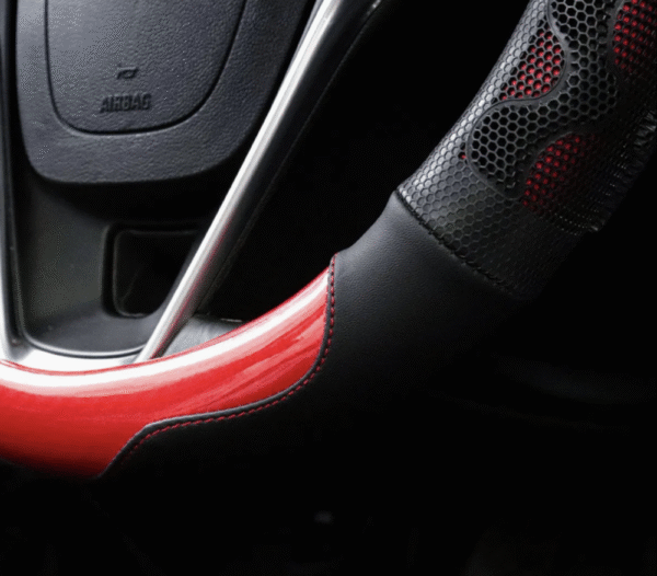 Microfiber Leather Car Steering Wheel Cover Anti-Slip Accessories Universal 15 Inch