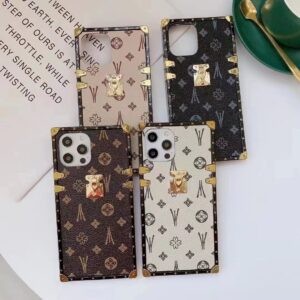 Designer Phone Case Treasure Chest Phone Cover With Luxury Leather Effect, Leather Phone case for iPhone and Samsung